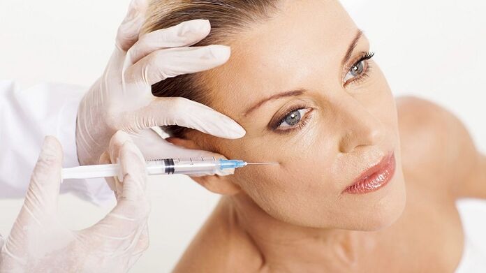 injeção de rejuvenescimento da pele facial