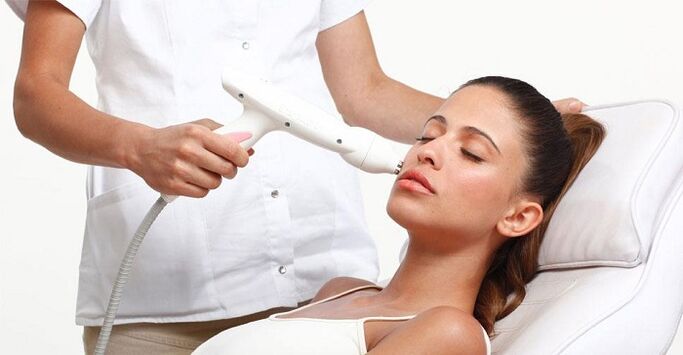 procedimento de fotorejuvenescimento facial