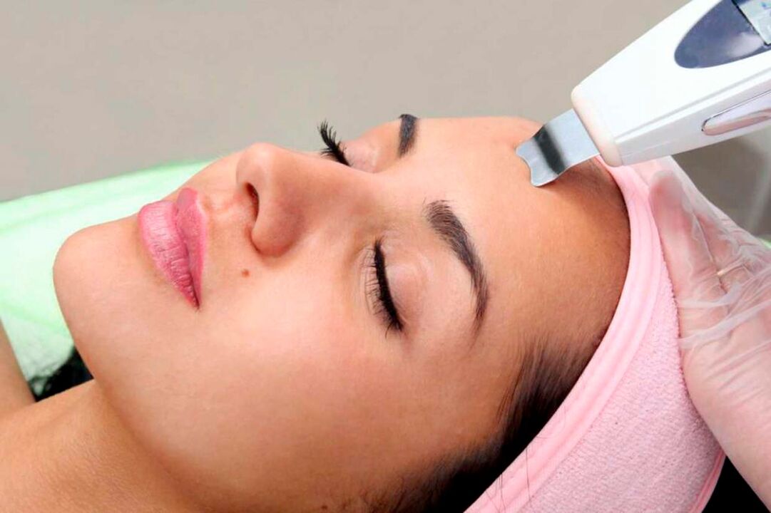 limpeza facial ultrassônica para rejuvenescimento